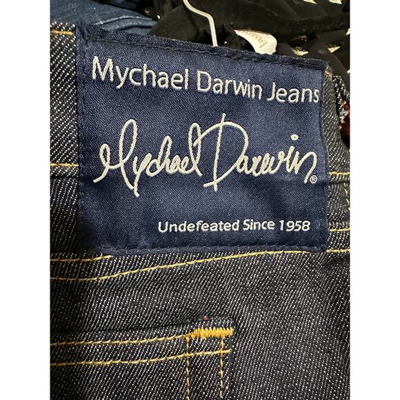 Mychael Darwin Premium Denim Custom Flared Jeans Low Rise Size 8 New w/o Tags - Picture 8 of 12